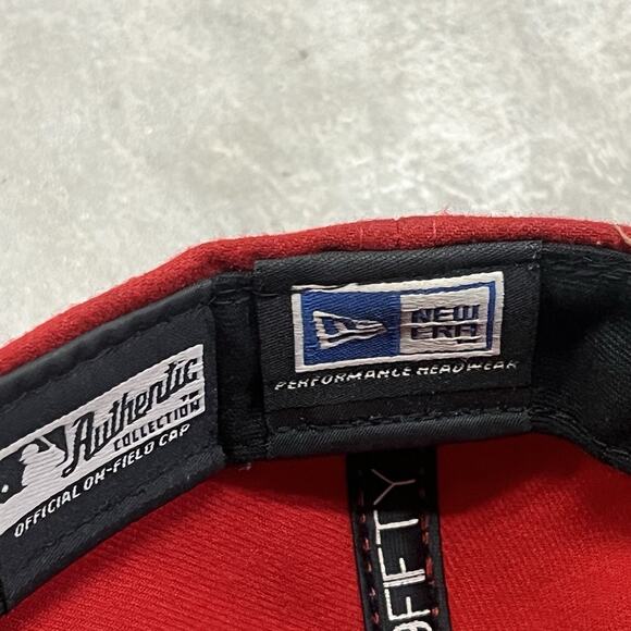 WASHINGTON NATIONALS Hat Cap MLB New Era 59FIFTY Red Fitted 7 1/4 - Picture 7 of 8